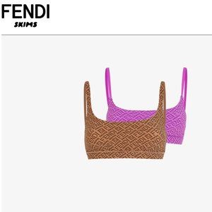 FENDI X SKIMS SCOOP BRALETTE PACK | COLORADO/CALIFORNIA SIZE M NWT